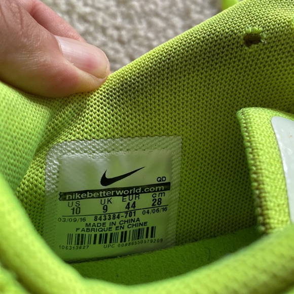 Lime Green Nike Air Max 1 US Size 10 - - Picture 7 of 10